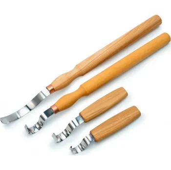 Pracovní nůž BeaverCraft řezbářská sada Hook Knife Set of 4 Tools