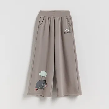 Dívčí kalhoty Reserved - GIRLS` TROUSERS - tmavě šedá - 983FF-90X - 983FF-90X-116