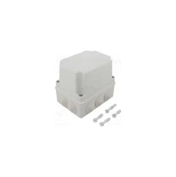 Elektroinstalační krabice Kryt propojovací krabice X 110mm Y 150mm Z 140mm IP65 šedá