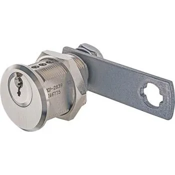 Cylindrický zámek na plechová dvířka BMZ1 24 mm, různé klíče, poniklovaný