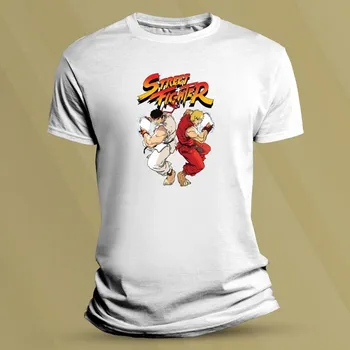 Chlapecké tričko Dětské bavlněné tričko Ryu-Ken Bílá velikost S