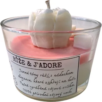 Svíčka Sójová svíčka Růže & J'adore 5