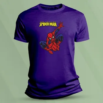 Chlapecké oblečení Dětské bavlněné tričko Spider-Man 4 velikost 140 (9-11 let) Purpurová