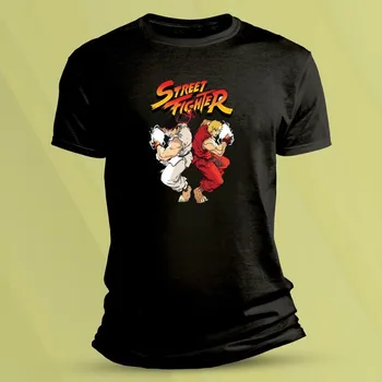 Chlapecké tričko Dětské bavlněné tričko Ryu-Ken Černá velikost S