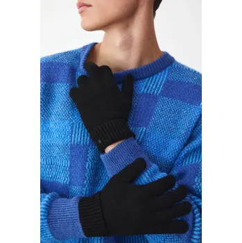 Rukavice Vlněné rukavice Medicine pánské, černá barva RW25-REM706 99X, vel. ONE SIZE