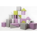 Molitanová stavebnice Moliplay Pastels 29 dílů koženka velikost XXL (Velikost XXL)