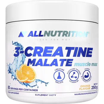Kreatin ALLNUTRITION 3-Creatine Malate Muscle Max (250 g, Pomeranč)