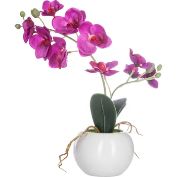 umělá květina Atmosphera Umělá orchidej, růžová, v květináči, 25 cm