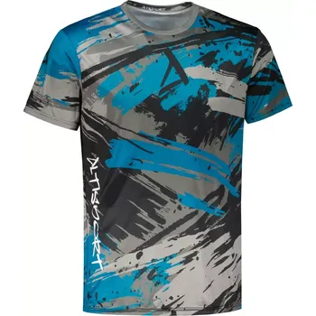 Pánské tričko Pánské funkční triko premium ALTISPORT VOJ/ALM014TR01 ČERNÁ/PETROLEJOVÁ 4XL