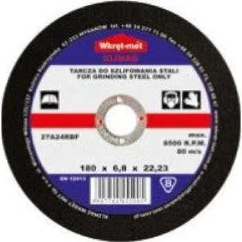Brusný kotouč Klimas Wkręt-met KOTOUČ BRUSNÝ KORUND./OCEL 230X6,8X22 | sleva 19% | cena za ks