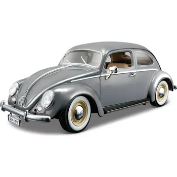 autíčko Bburago Volkswagen Käfer-Beetle 1955 1:18 stříbrná