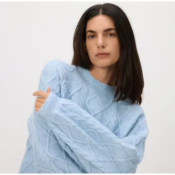 Dámský svetr Reserved - Svetr s příměsí vlny - světle modrá - 283GV-50M - 283GV-50M-S