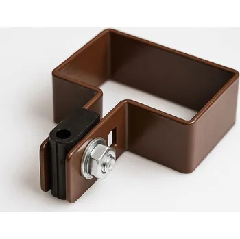 Příslušenství pro plot Koncová úchytka pro oplocení z panelů HNĚDÁ Ø 4 mm