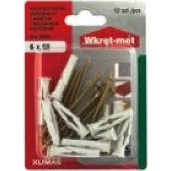 Klimas Wkręt-met HM. UNIV. ROZPĚRNÁ S VRUTEM PZ2/PZ3 10X80 BLISTR | sleva 18% | cena za ks