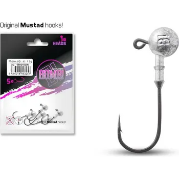 Nástraha Jigová hlava s límečkem Delphin BOMB / 3ks hmotnost: 25 g - háček 8/0