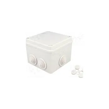 Elektroinstalační krabice Kryt propojovací krabice X 113mm Y 113mm Z 87mm na omítku