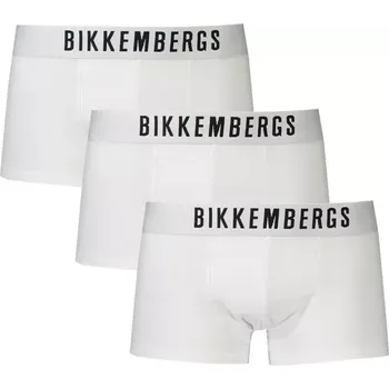 Pánské spodní prádlo 3PACK Pánské boxerky Bikkembergs bílé velikost XXL bílá