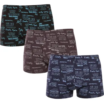 Boxerky Andrie 3PACK pánské boxerky vícebarevné (PS 5787) XXXL