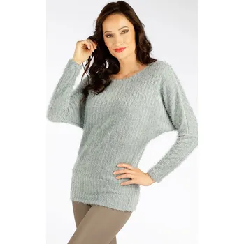 Dámský svetr Dámský svetr LITEX s dlouhým rukávem šedý Barva: šedá, Velikost: S