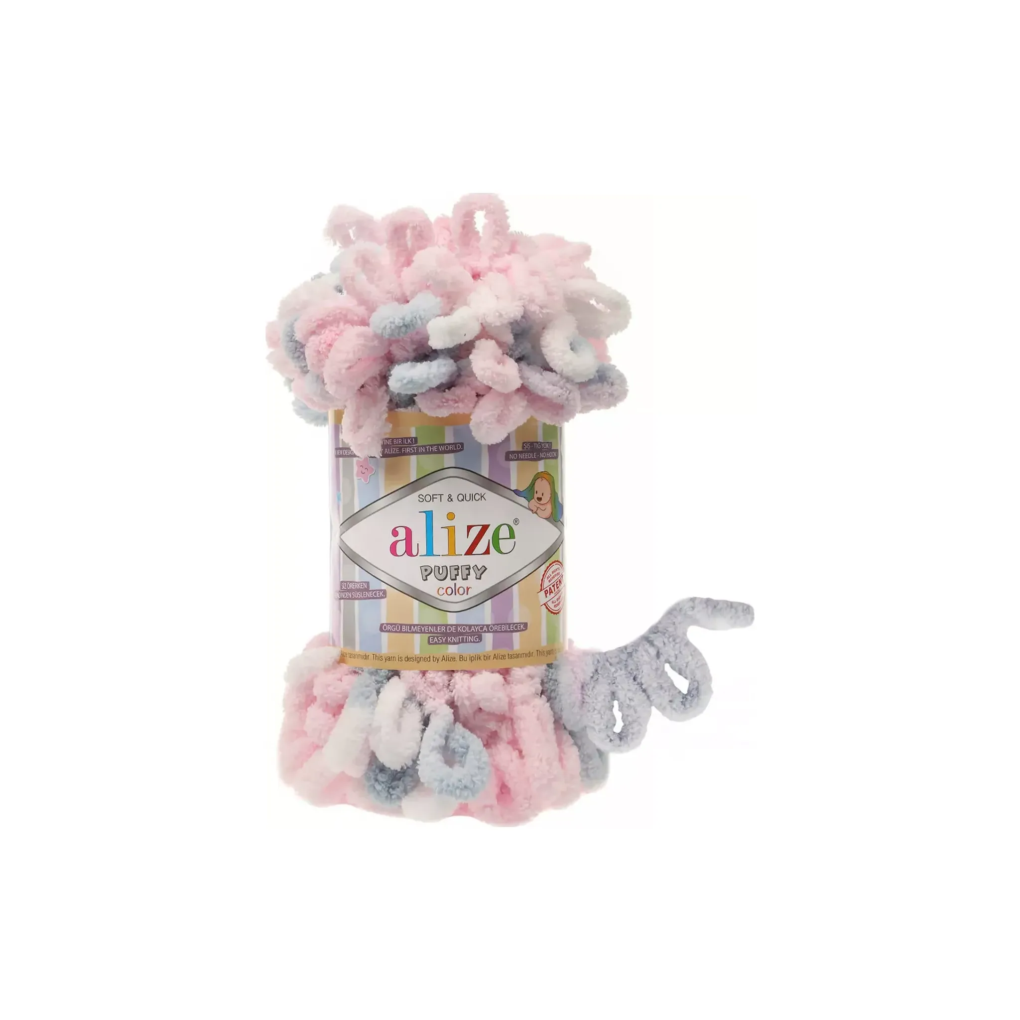 Fotografie 2 - Příze Alize Puffy Color 5864