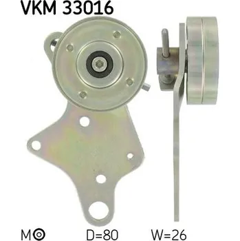 Napínák, žebrovaný klínový řemen SKF VKM 33016