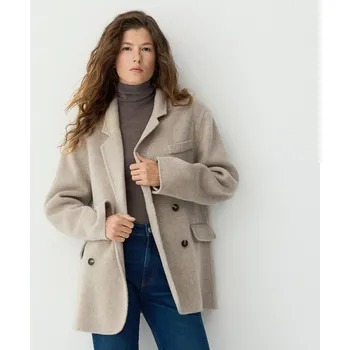 Reserved - Ruční vlněné sako - světle šedá - 475GX-09M - 475GX-09M-XS