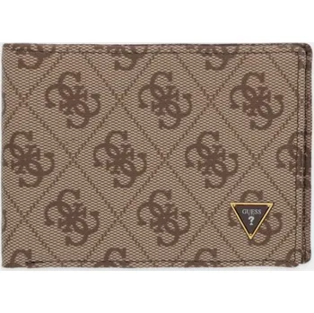 Peněženka Peněženka Guess MILANO pánská, béžová barva, SMMALL LEA27 SMMALL.LEA27 80X, vel. ONE SIZE