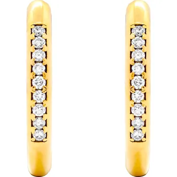 Náušnice Náušnice ze žlutého zlata s diamanty - kruhy 13ZP2500577Z