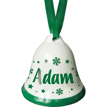 Vánoční dekorace Nekupto Vánoční zvonek se jménem - Adam