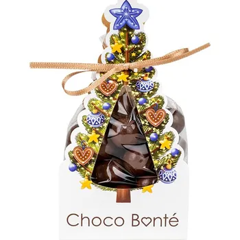 Čokoláda Choco Bonté Vánoční stromeček - lískové ořechy v mléčné čokoládě 150 g