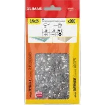 Klimas Wkręt-met VRUT SÁDROKARTON-DŘEVO 3,5X25 SÁČEK | cena za ks