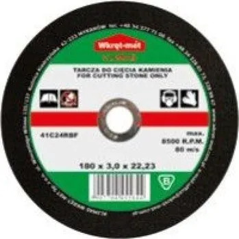 Řezný kotouč Klimas Wkręt-met KOTOUČ ŘEZNÝ KORUND./KÁMEN 125X3X22 | sleva 19% | cena za ks