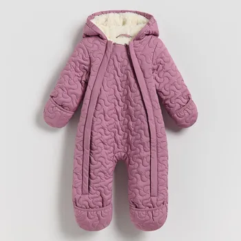 Reserved - Zateplená kombinéza s kapucí - světle fialová - 504GT-34X - 504GT-34X-74