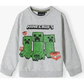 Chlapecké oblečení Minecraft MIKINA MINECRAFT šedá 152