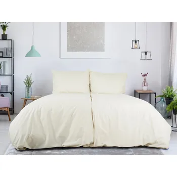 Povlečení B.E.S. - Petrovice, s.r.o. Povlečení BAVLNA Jednobarevné 140x200+70x90 hotelová kapsa - Kávová