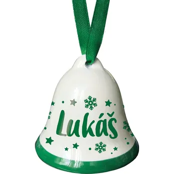 Vánoční dekorace Nekupto Vánoční zvonek se jménem - Lukáš