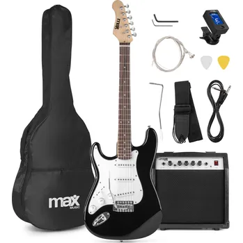 Elektrická kytara Max GigKit Electric guitar pack left handed black