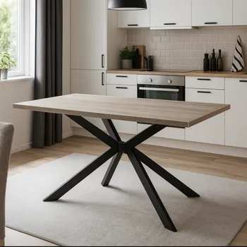 Stolová podnož Interex design Konstrukce stolu LAGOS / Černá matná 720 mm