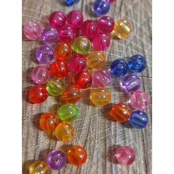 Korálek Plastové korálky Ø6 mm 20 g mix barev
