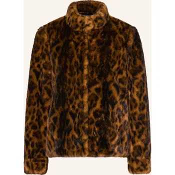 Dámský blejzr Guess Dámská Bunda Z Umělé Kožešiny Luna, světle hnědá /...