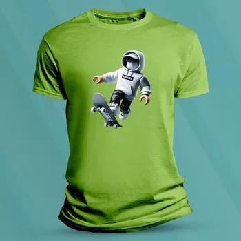 Chlapecké oblečení Dětské bavlněné tričko Roblox skin 2 velikost S Lime