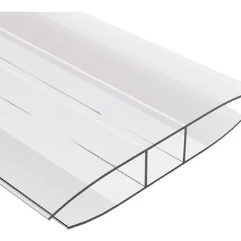 Nábytkové kování Covestro Spojovací lišta H Spojovací H profil pro tloušťku 10mm z polykarbonátu Barva: bronz (hnědá, kouřová), Šířka: 56/72, Délka: 3000, Síla desky: pro sílu PC 10 | cena za bm