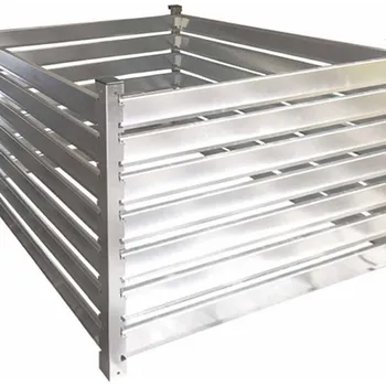 Kompostér Scobax K170 stříbrná, 134 x 134 x 100 cm, 1716 l | sleva 3% | cena za ks