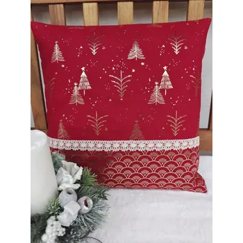 Povlak na dekorativní polštářek Povlak na polštářek 40 x 40 cm červená