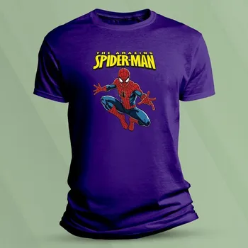 Chlapecké oblečení Dětské tričko s potiskem Spider-Man 2 velikost 104 (3-4 roky) Purpurová