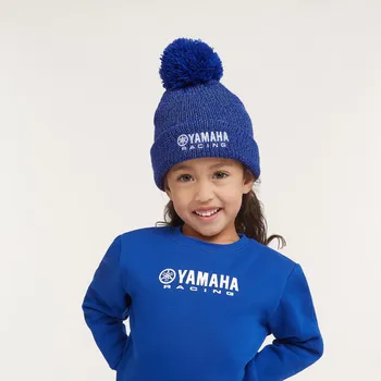 Kšiltovka Dětský kulich Yamaha Paddock Blue POMPOM modrý