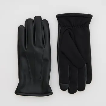 Čepice Reserved - Koženkové rukavice - černý - 011FE-99X - 011FE-99X-L