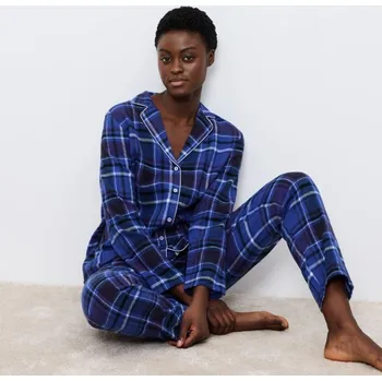 Dámské spodní prádlo Dámské pyžamo Triumph Boyfriend PW 01 X Checks M008 00 modrá 36