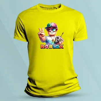 Tričko pro děti Kreslený Roblox Žlutá velikost 152 (12-13 let)