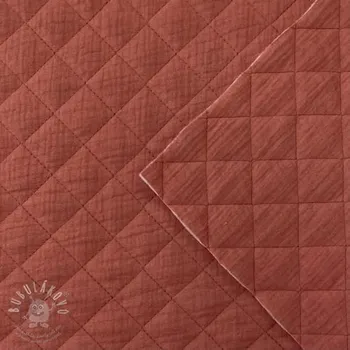 Dvojitá gázovina/mušelín QUILT rouge